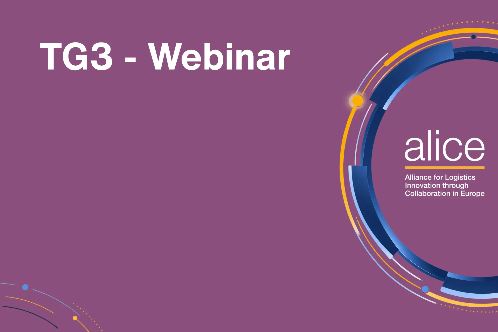 TG3 Webinar banner website